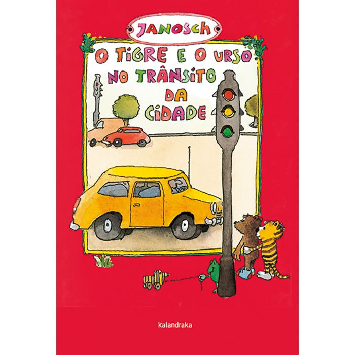 O tigre e o urso no trânsito da cidade